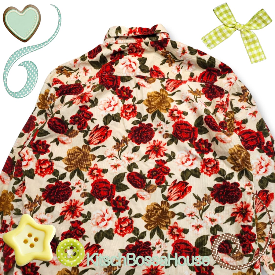 Freefarmhand 플라워 패턴 코듀로이 셔츠 상품이미지7