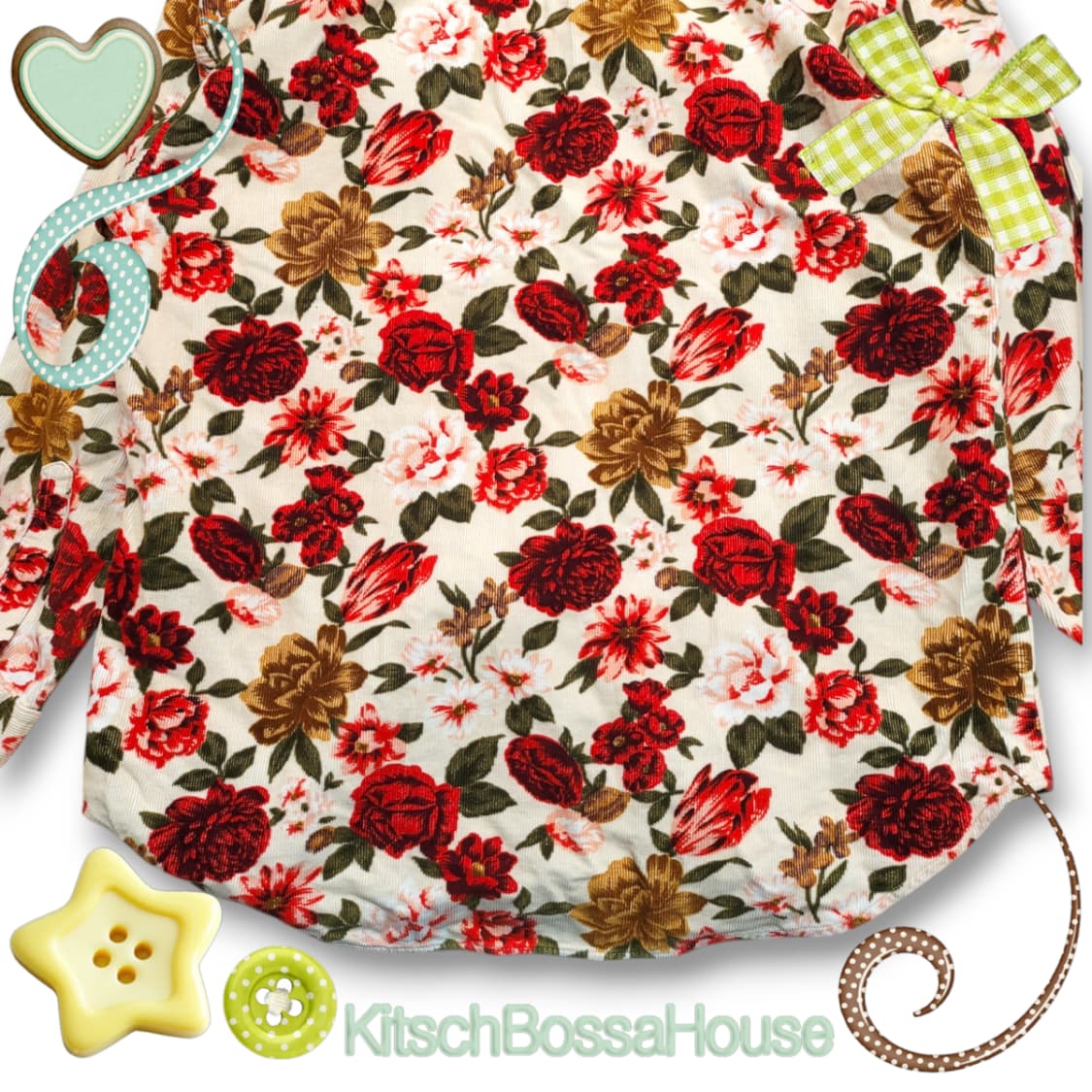 Freefarmhand 플라워 패턴 코듀로이 셔츠 상품이미지8