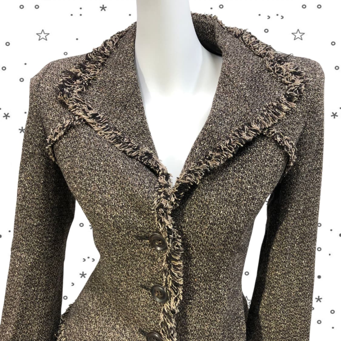 [38] FRAGILE JPN 프린지 트위드 재킷 33 상품이미지2