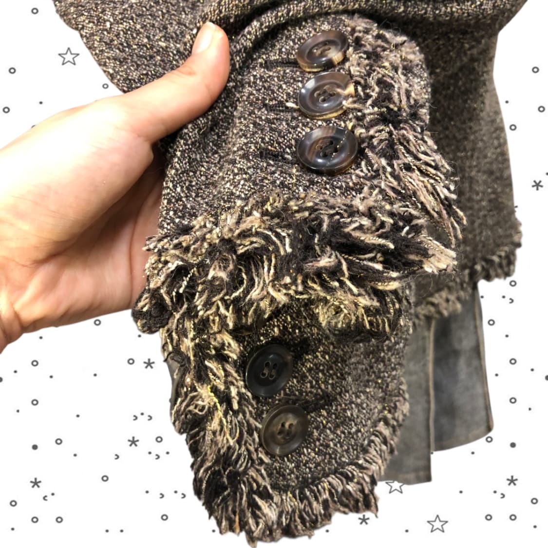 [38] FRAGILE JPN 프린지 트위드 재킷 33 상품이미지4