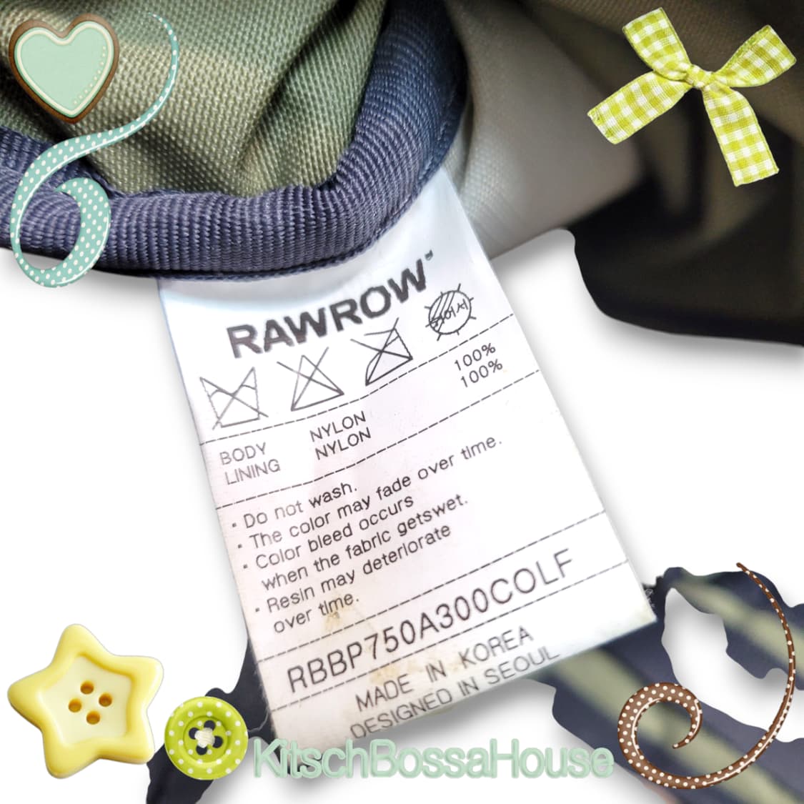 RAWROW 로우로우 스트링 백팩 올리브 상품이미지10