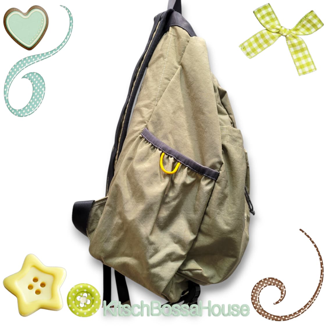 RAWROW 로우로우 스트링 백팩 올리브 상품이미지4