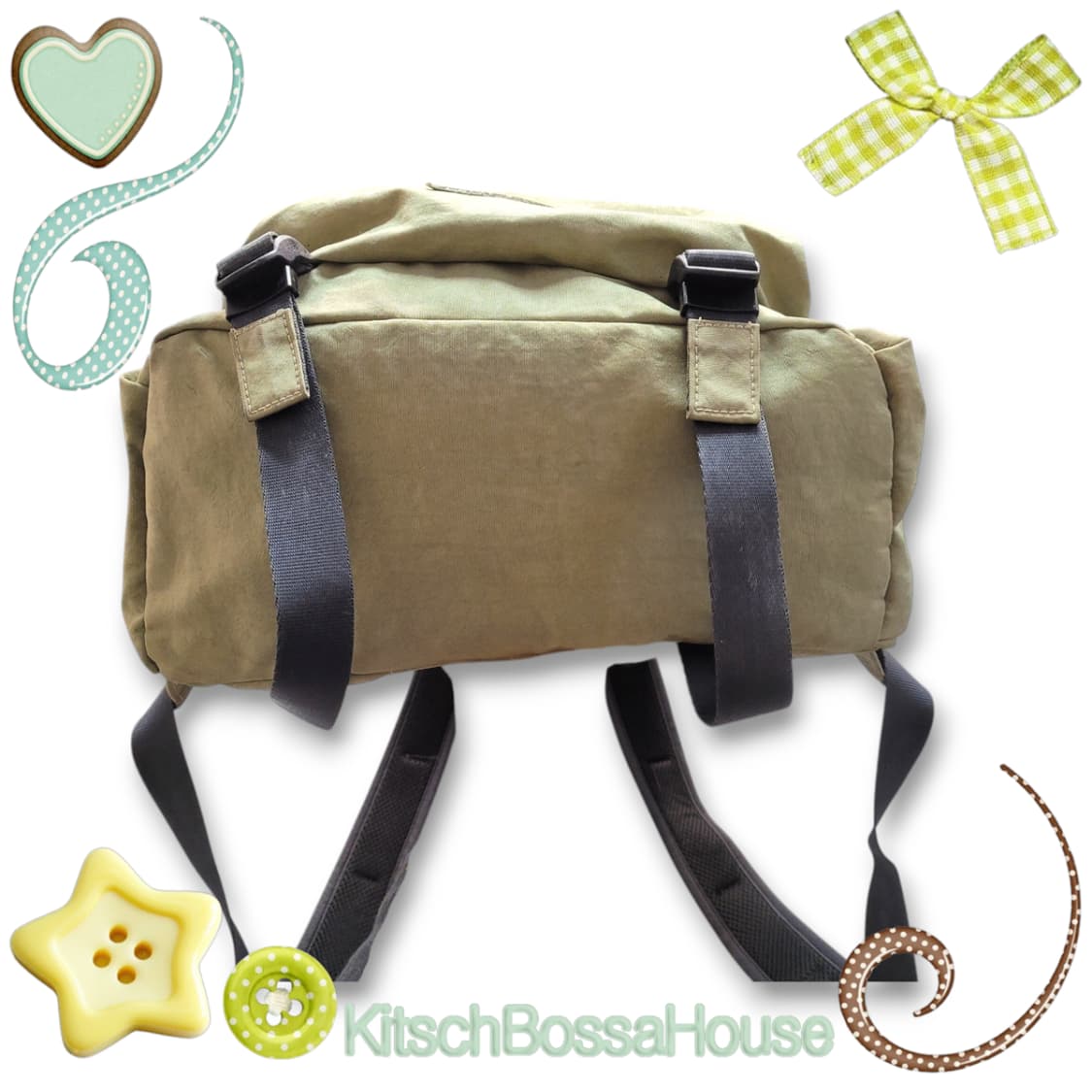 RAWROW 로우로우 스트링 백팩 올리브 상품이미지5