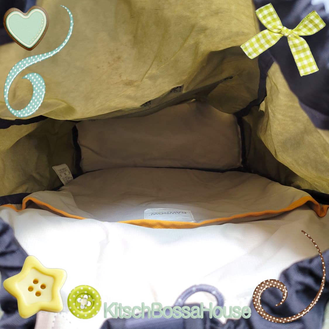 RAWROW 로우로우 스트링 백팩 올리브 상품이미지8