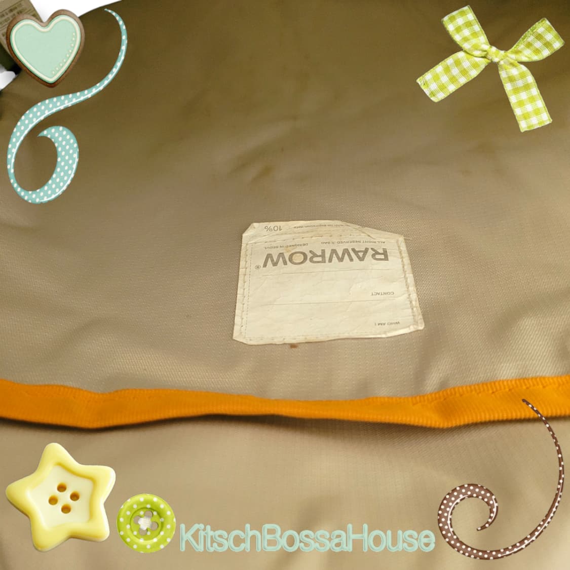 RAWROW 로우로우 스트링 백팩 올리브 상품이미지9