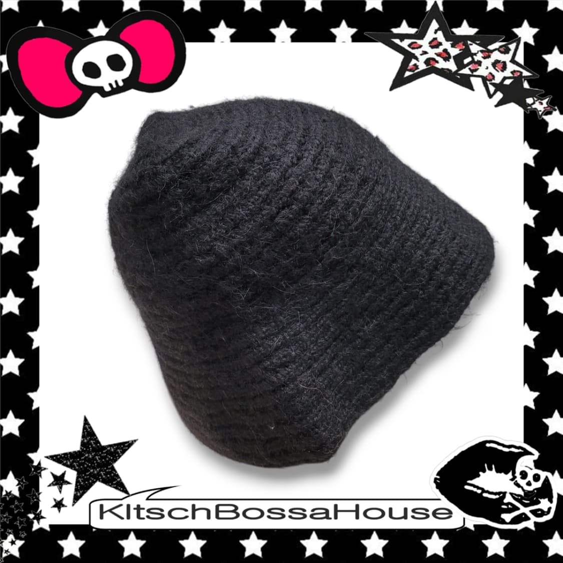 we11done 웰던 메탈 로고 니트 버킷햇 모자 상품이미지3