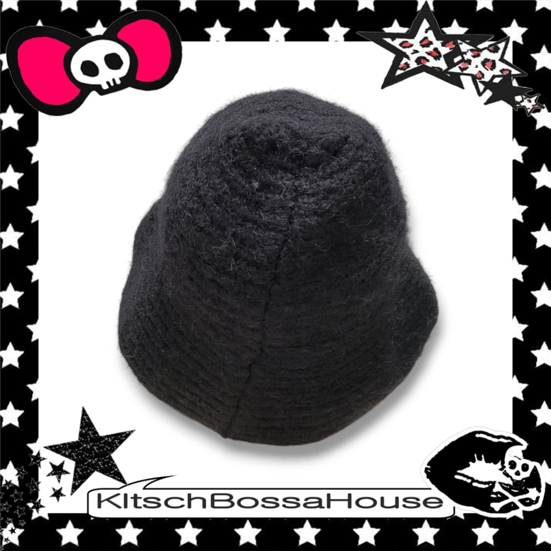 we11done 웰던 메탈 로고 니트 버킷햇 모자 상품이미지4