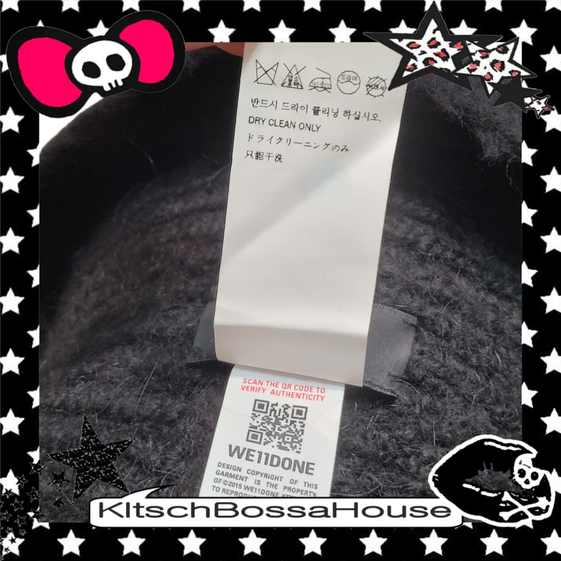 we11done 웰던 메탈 로고 니트 버킷햇 모자 상품이미지9