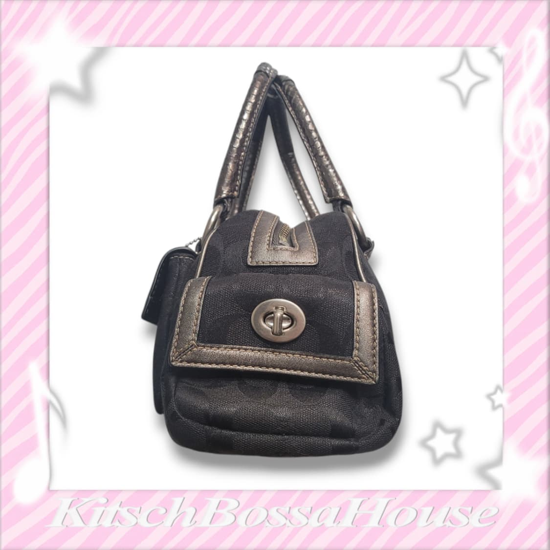 COACH 코치 버클 시그니처 로고 핸드 백 상품이미지4