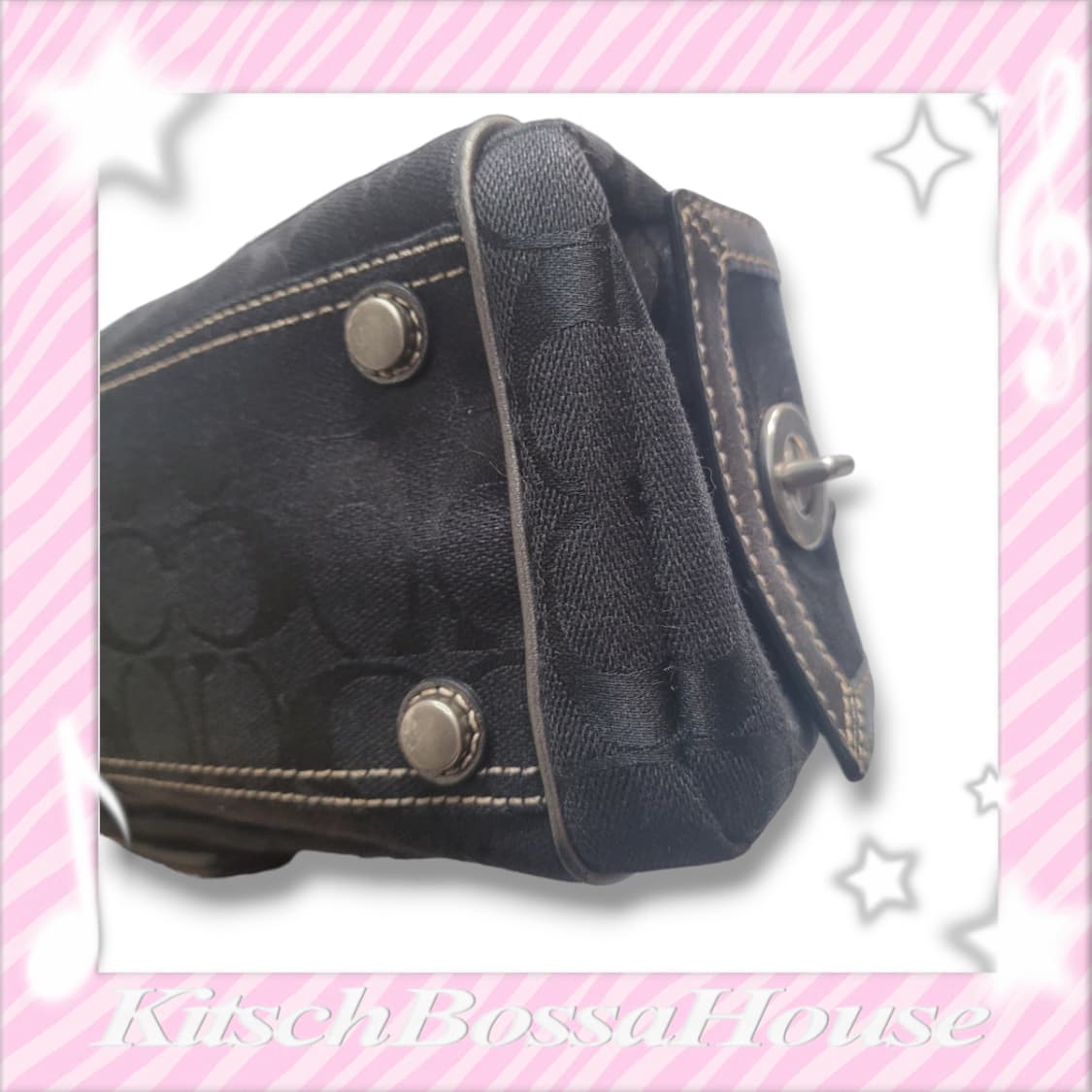 COACH 코치 버클 시그니처 로고 핸드 백 상품이미지8