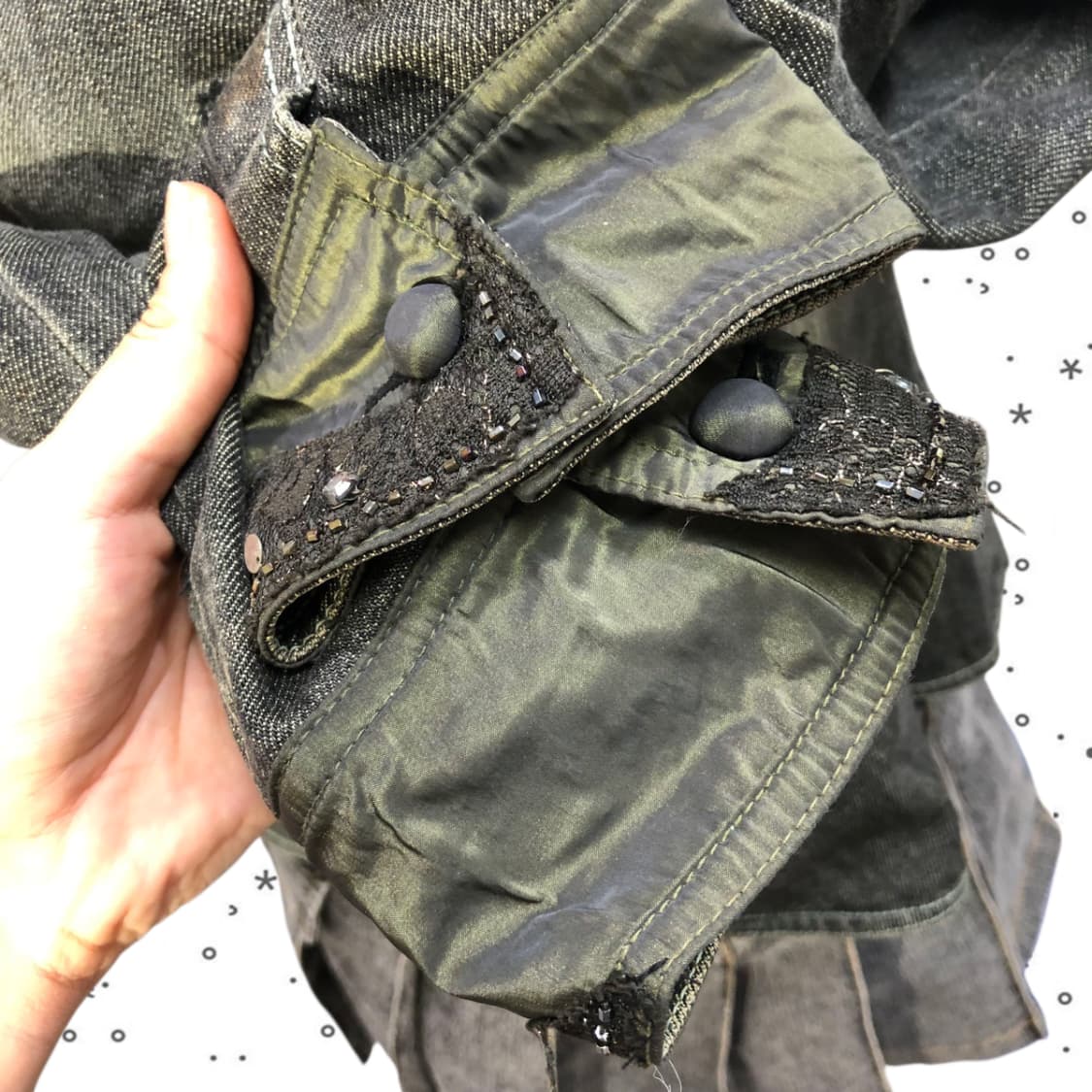 [95] RENNES 그런지 페어리 빈티지 워싱 데님 자켓 1 상품이미지4