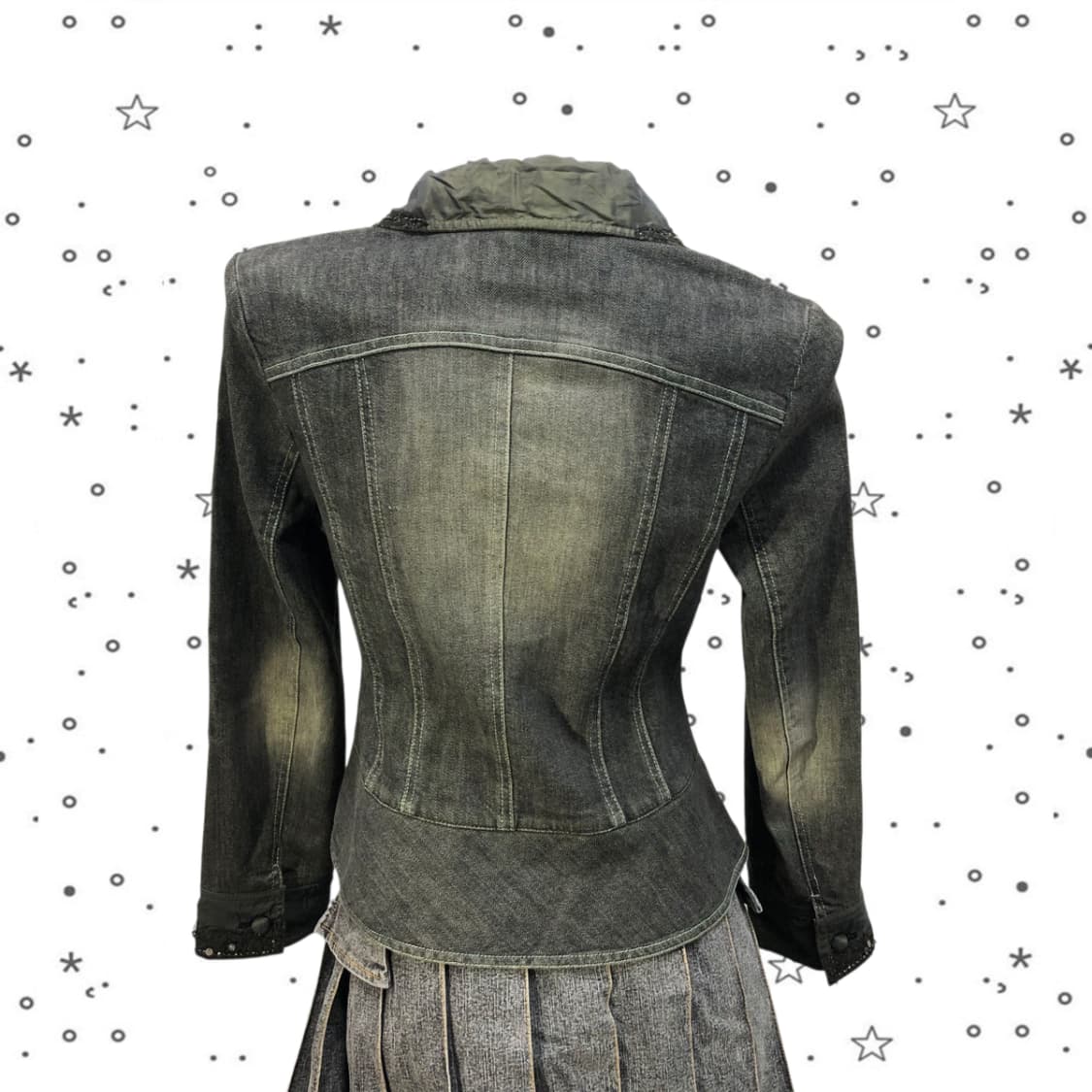 [95] RENNES 그런지 페어리 빈티지 워싱 데님 자켓 1 상품이미지5