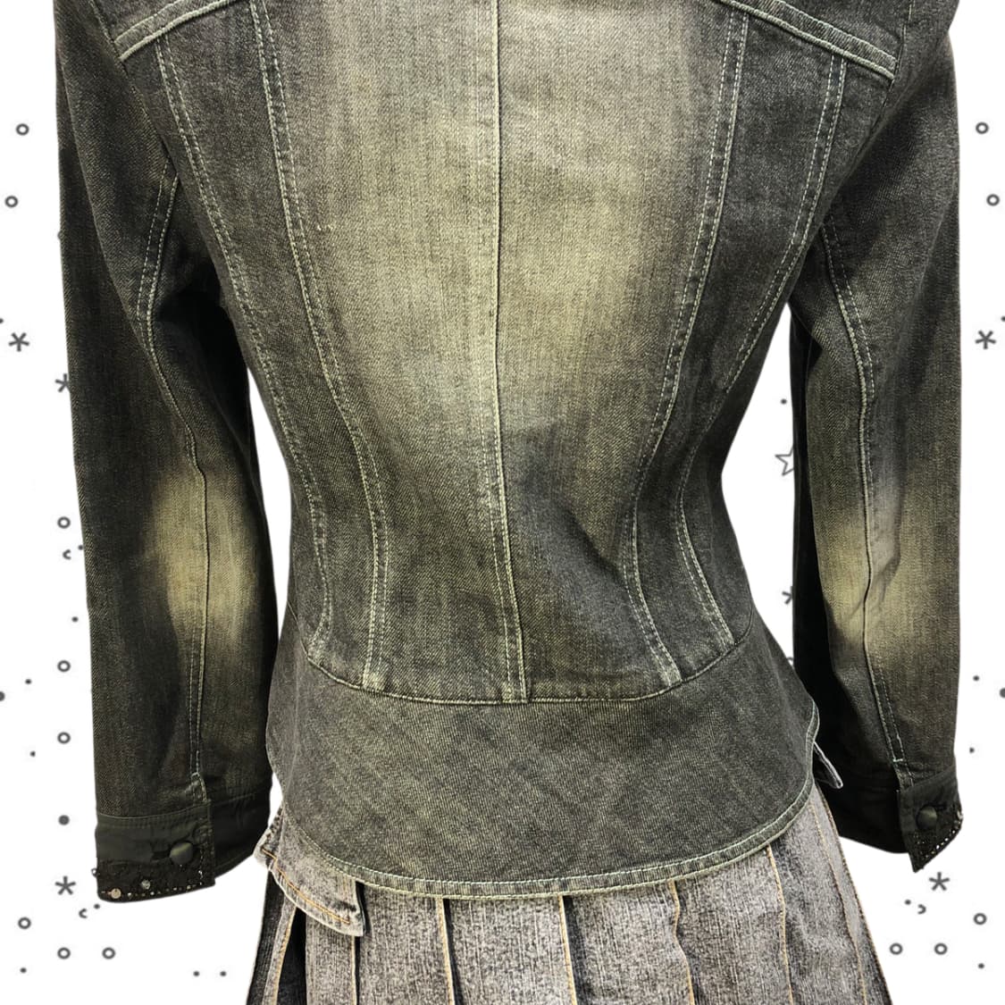 [95] RENNES 그런지 페어리 빈티지 워싱 데님 자켓 1 상품이미지7