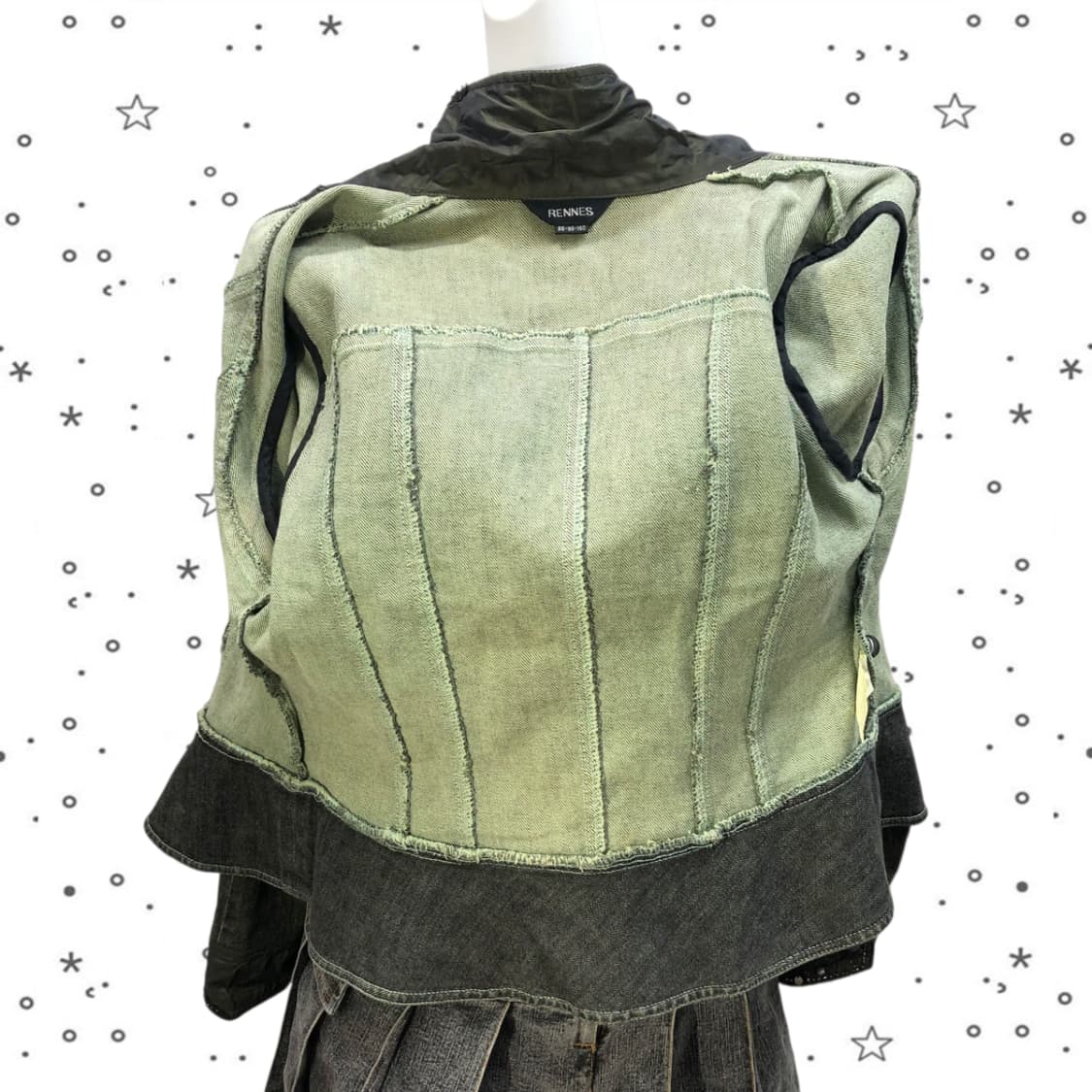 [95] RENNES 그런지 페어리 빈티지 워싱 데님 자켓 1 상품이미지8