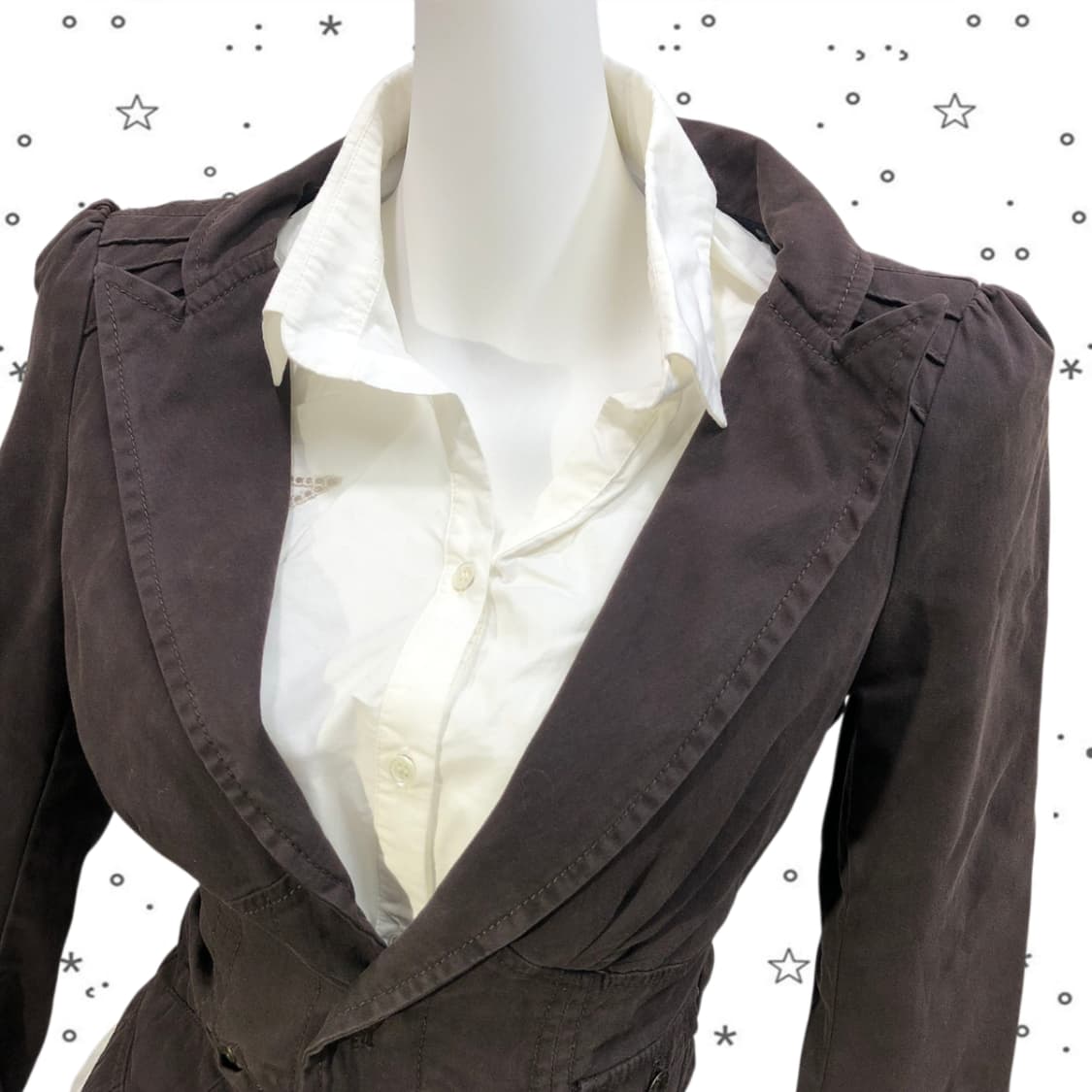 [S] DIESEL 디젤 그런지 크롭 블레이저 자켓 2 상품이미지2