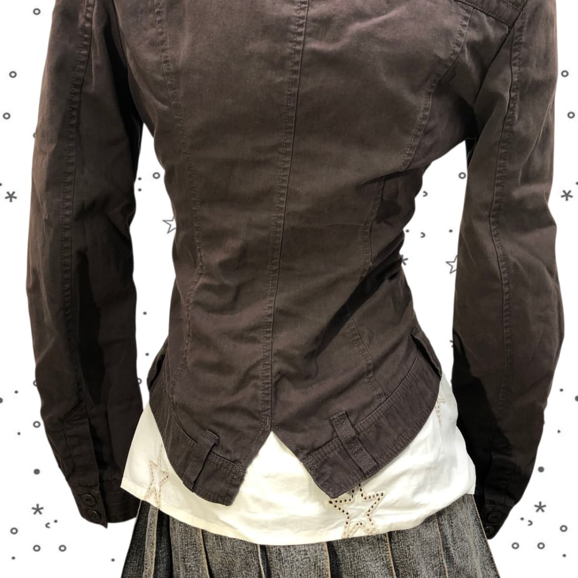 [S] DIESEL 디젤 그런지 크롭 블레이저 자켓 2 상품이미지7