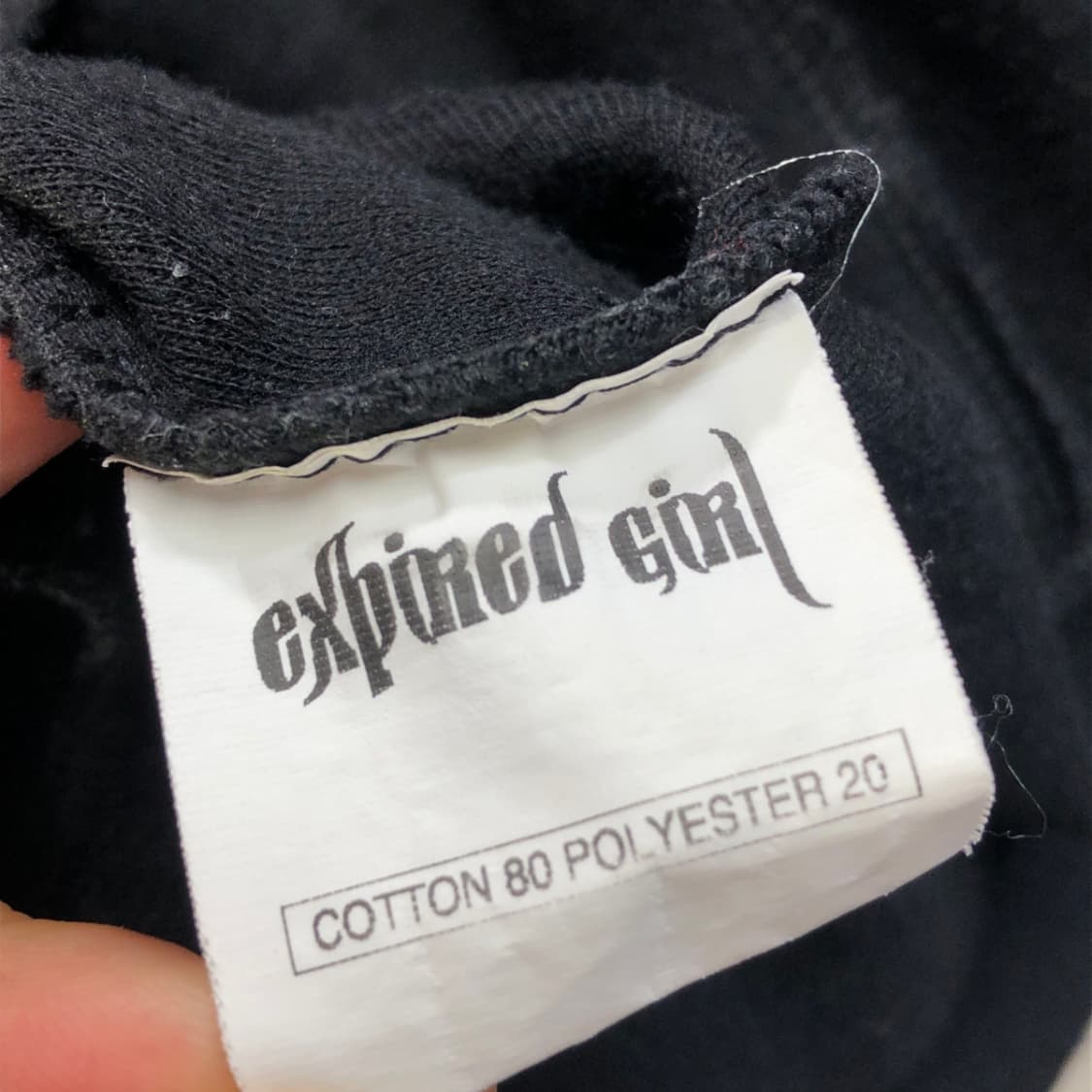 [S] Expired Girl 익스파이어드걸 라인스톤 후드집업 블랙 13 상품이미지10