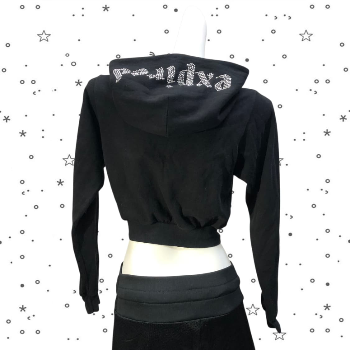 [S] Expired Girl 익스파이어드걸 라인스톤 후드집업 블랙 13 상품이미지5