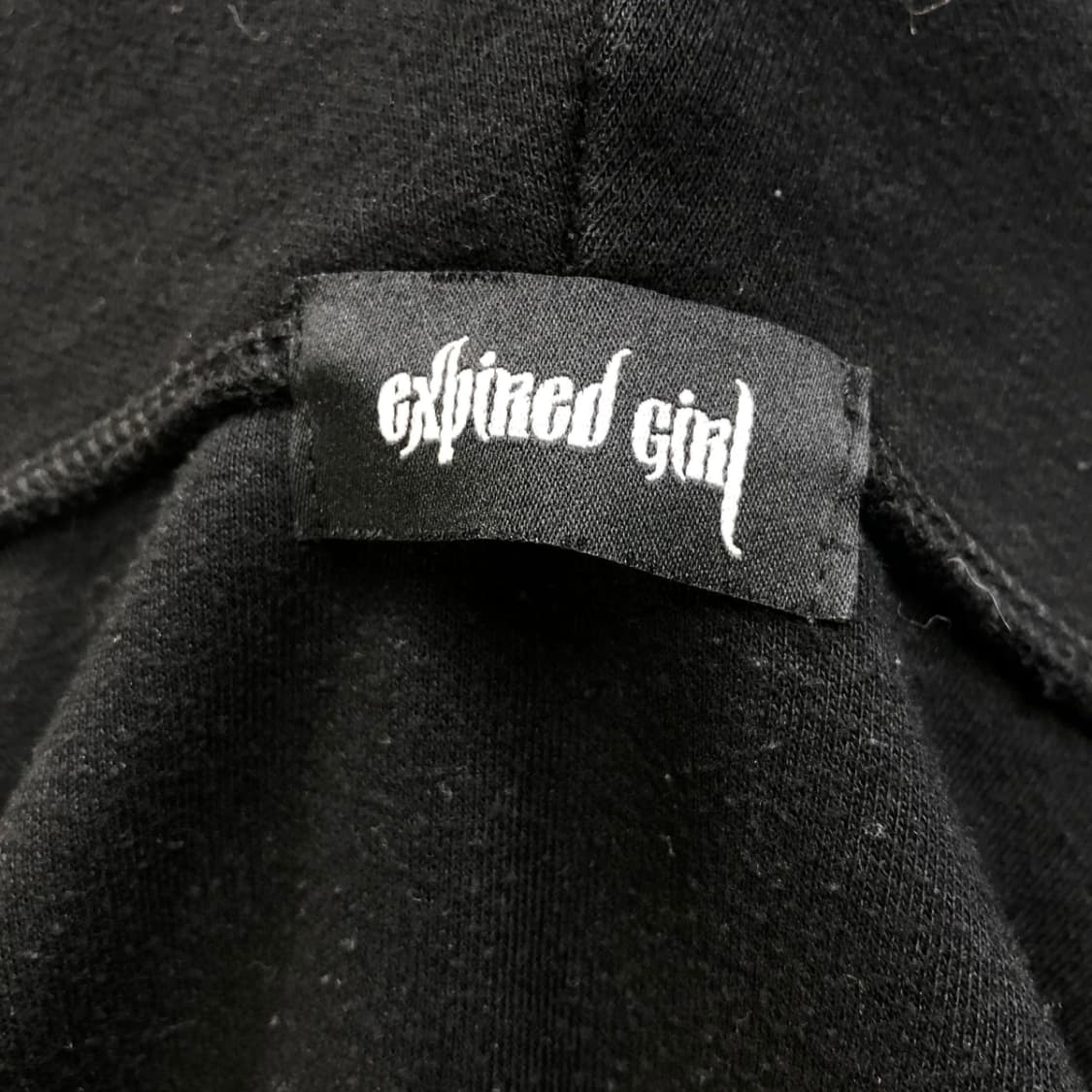 [S] Expired Girl 익스파이어드걸 라인스톤 후드집업 블랙 13 상품이미지9
