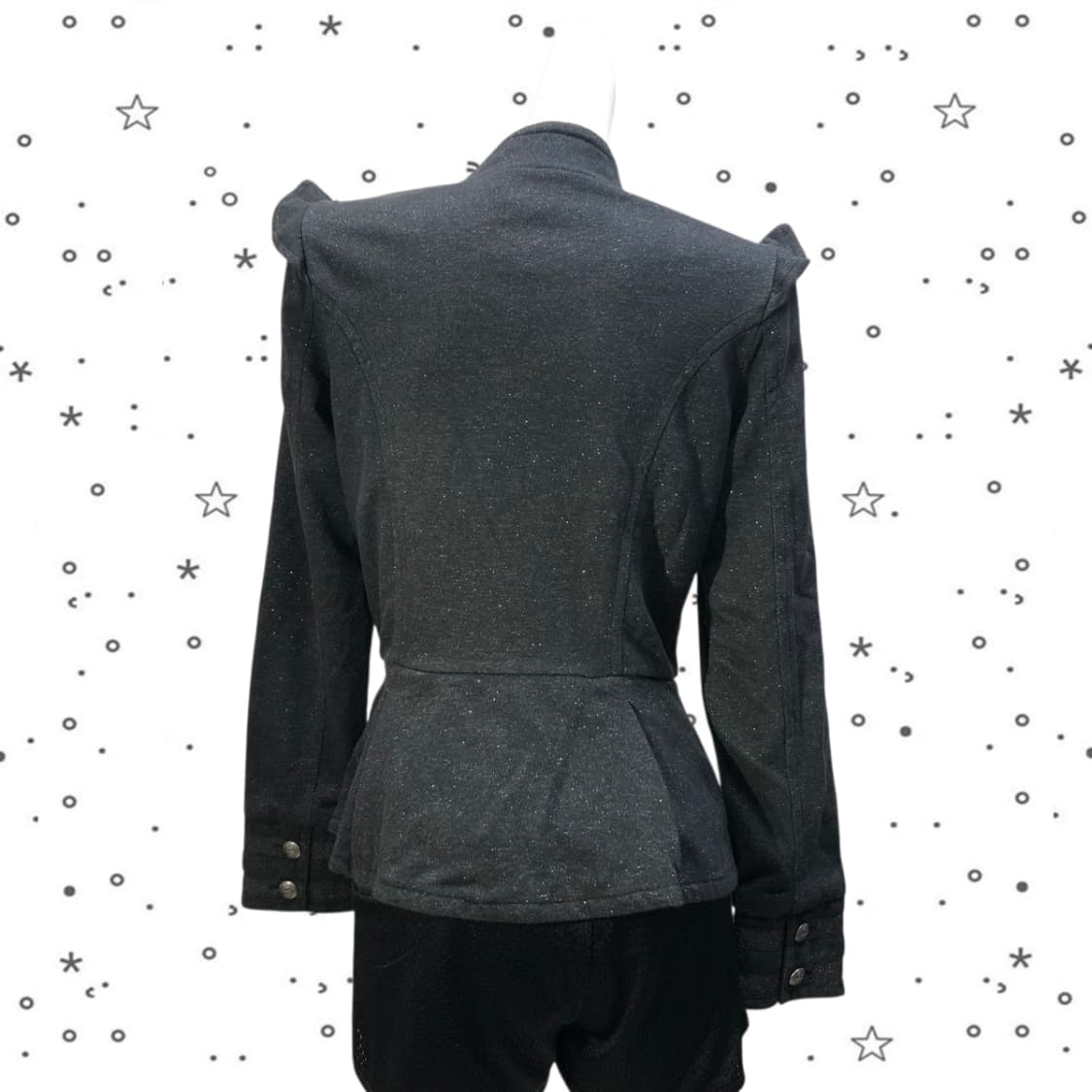 [L] 쥬시꾸뛰르 Y2K 글리터 밀리터리 자켓 17 상품이미지5