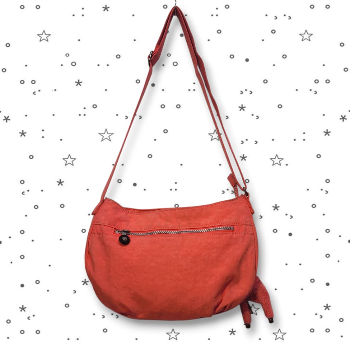 Kipling 키플링 오렌지 핑크 나일론 크로스백 상품이미지2