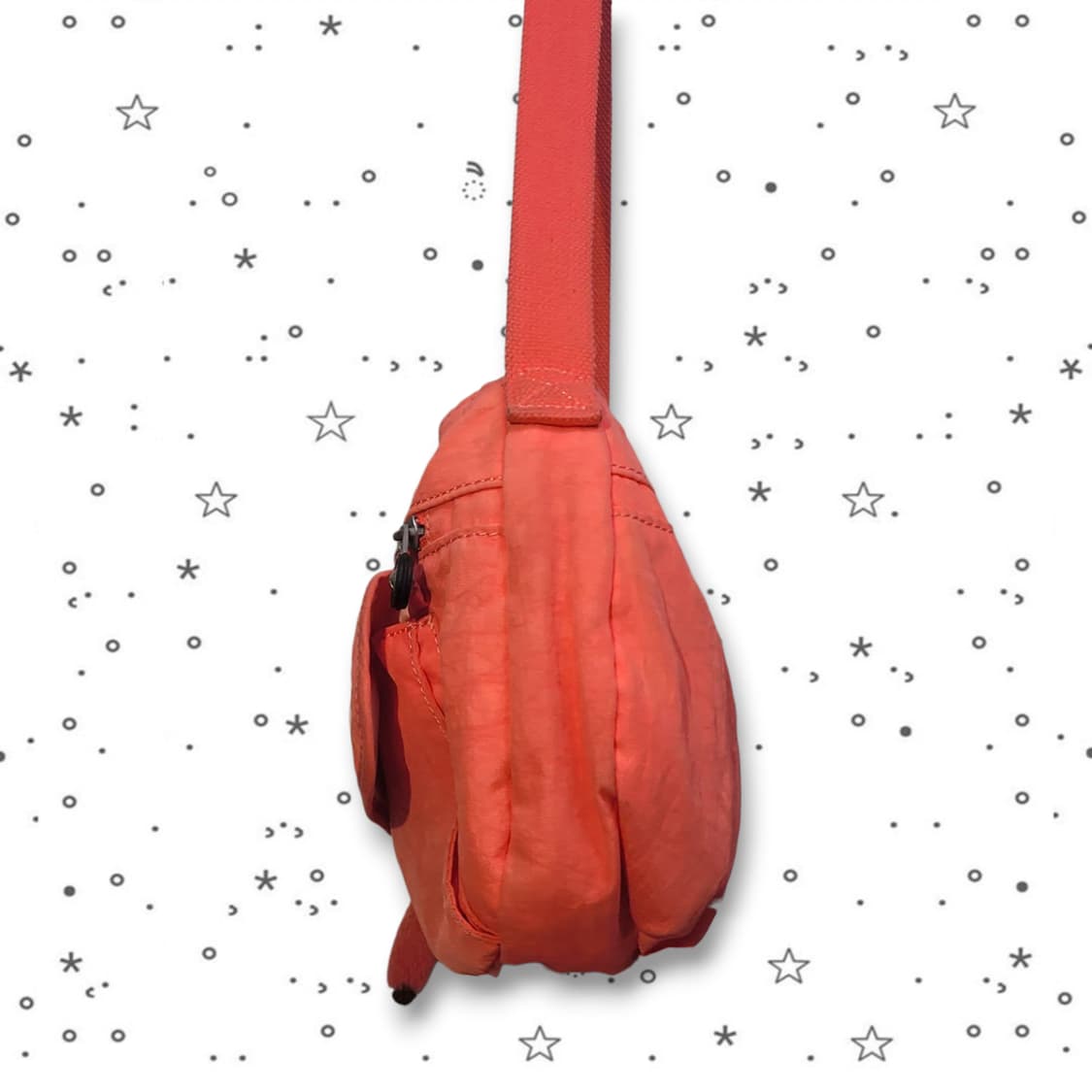 Kipling 키플링 오렌지 핑크 나일론 크로스백 상품이미지3