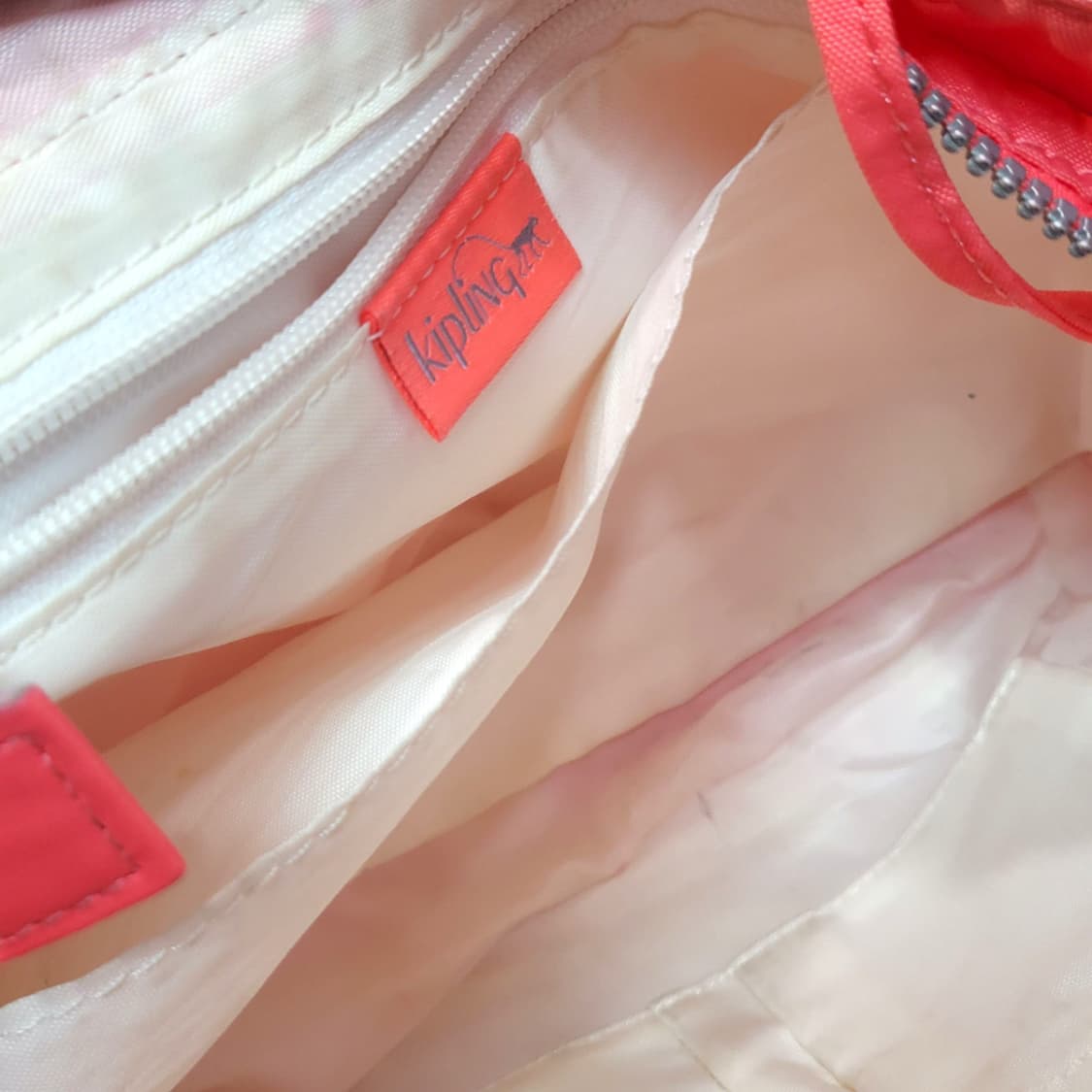 Kipling 키플링 오렌지 핑크 나일론 크로스백 상품이미지6