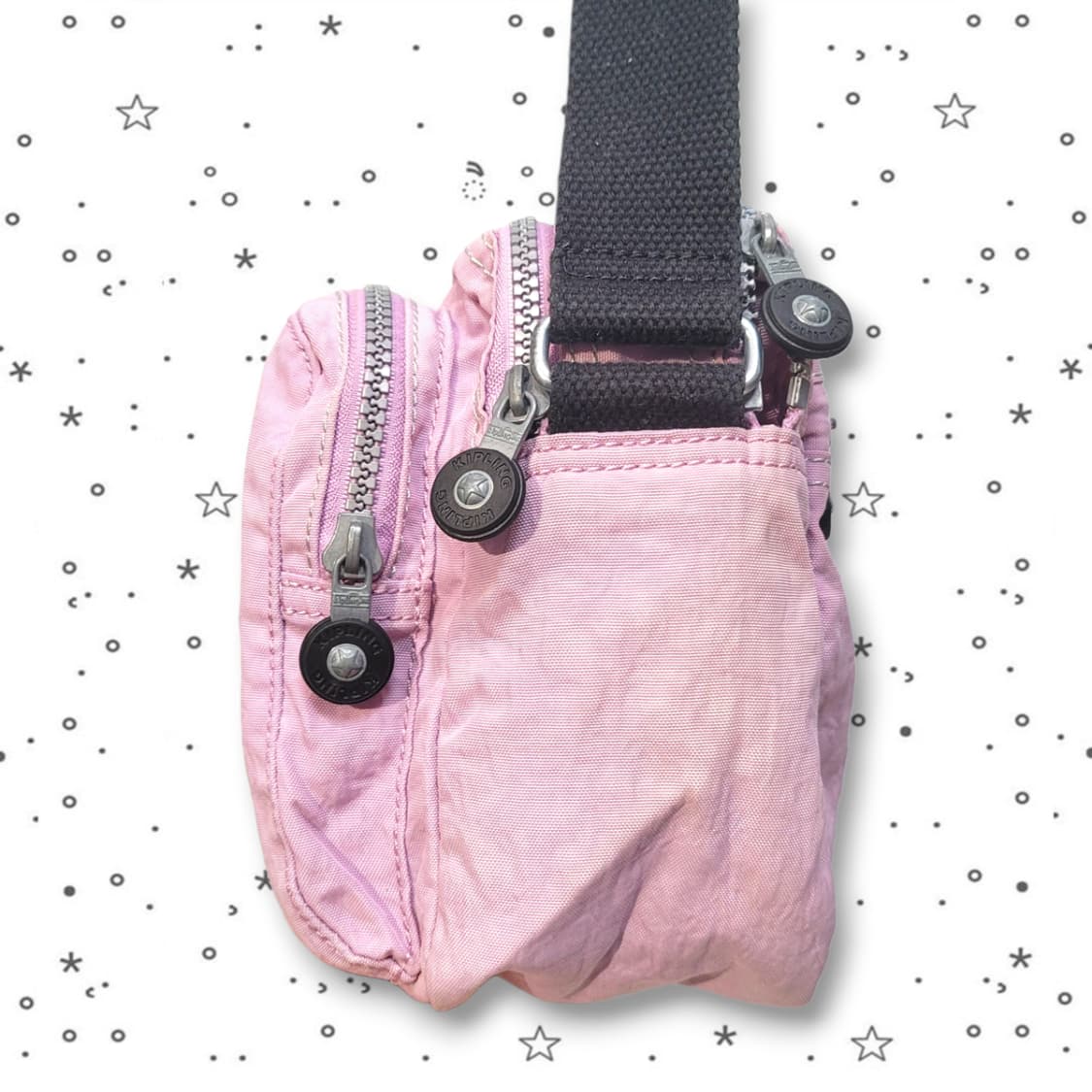 KIPLING 키플링 연보라 멀티포켓 나일론 크로스백 상품이미지3