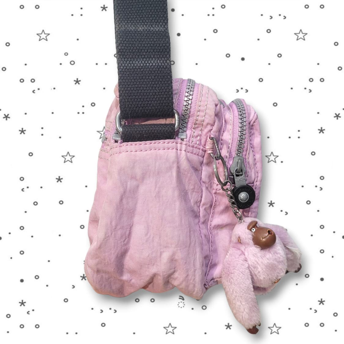 KIPLING 키플링 연보라 멀티포켓 나일론 크로스백 상품이미지4