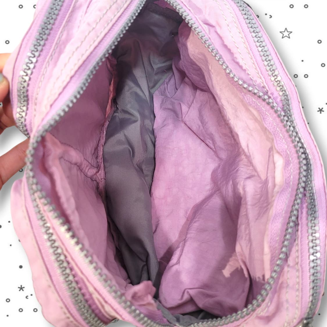 KIPLING 키플링 연보라 멀티포켓 나일론 크로스백 상품이미지8