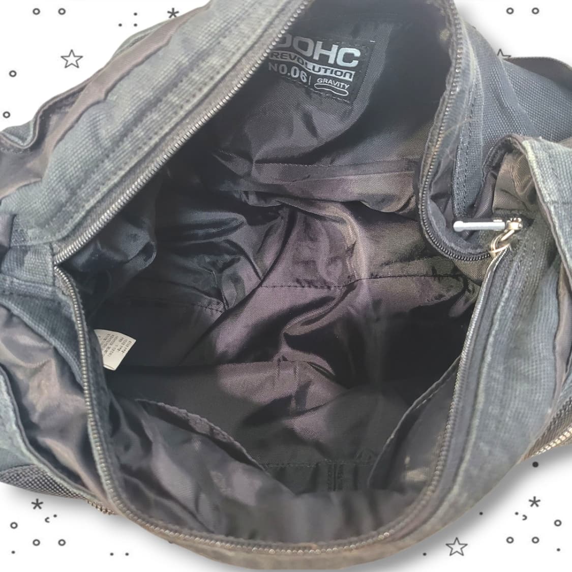 DOHC Y2K 하프문 블랙 숄더백 상품이미지10