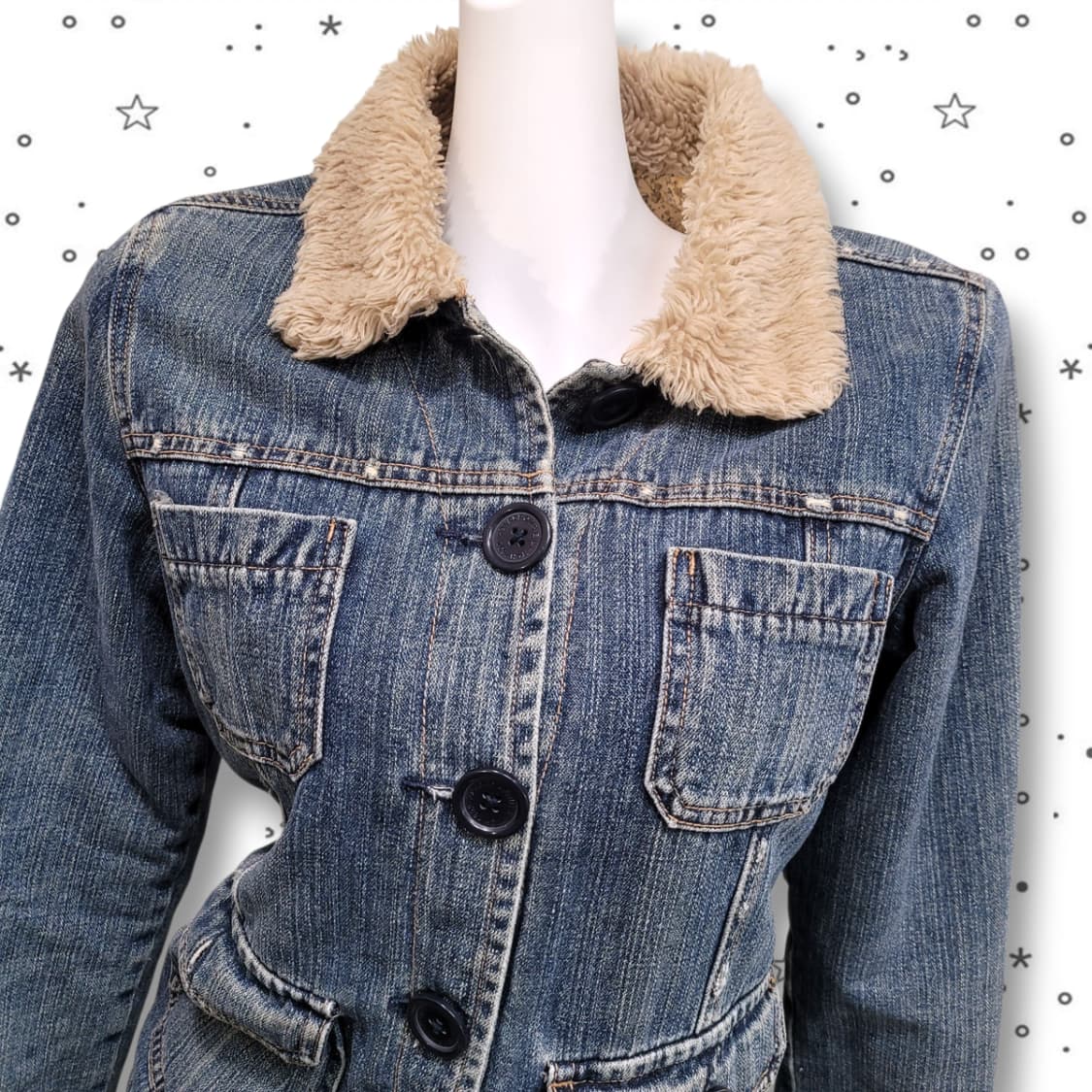 [90] 아베크롬비 양털 퍼 데님 자켓 상품이미지2
