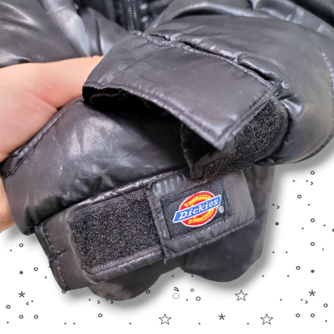 [S] Dickies 디키즈 퀼팅 퍼 후드 갸루 y2k 숏패딩 상품이미지4