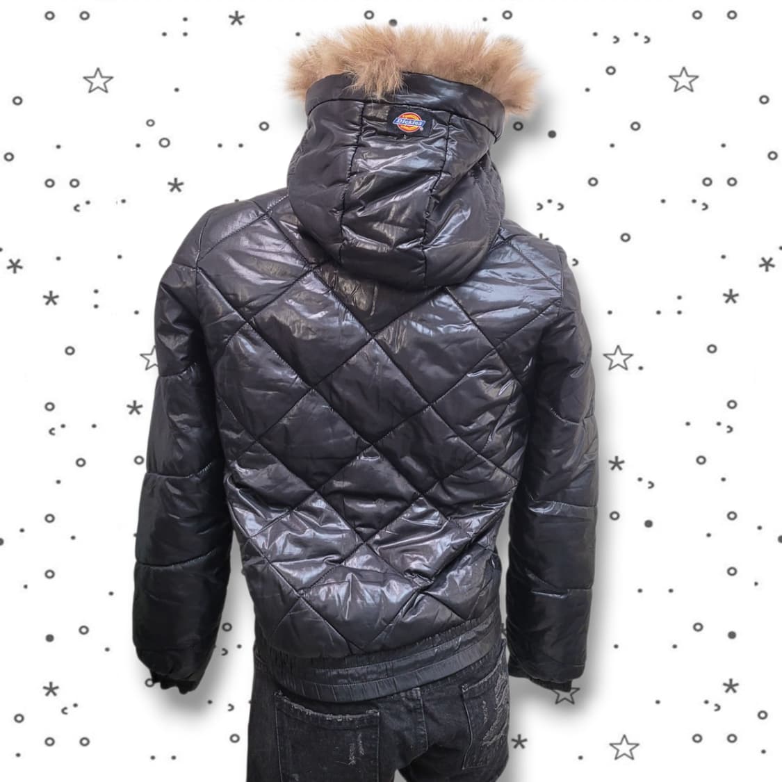 [S] Dickies 디키즈 퀼팅 퍼 후드 갸루 y2k 숏패딩 상품이미지6