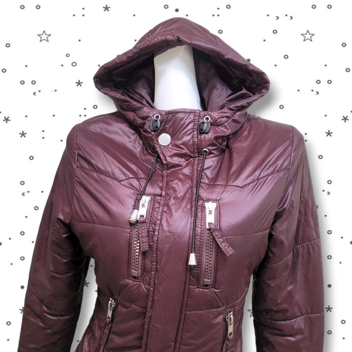 [S] 트루릴리전 슬림 집업 갸루 y2k 패딩 상품이미지2