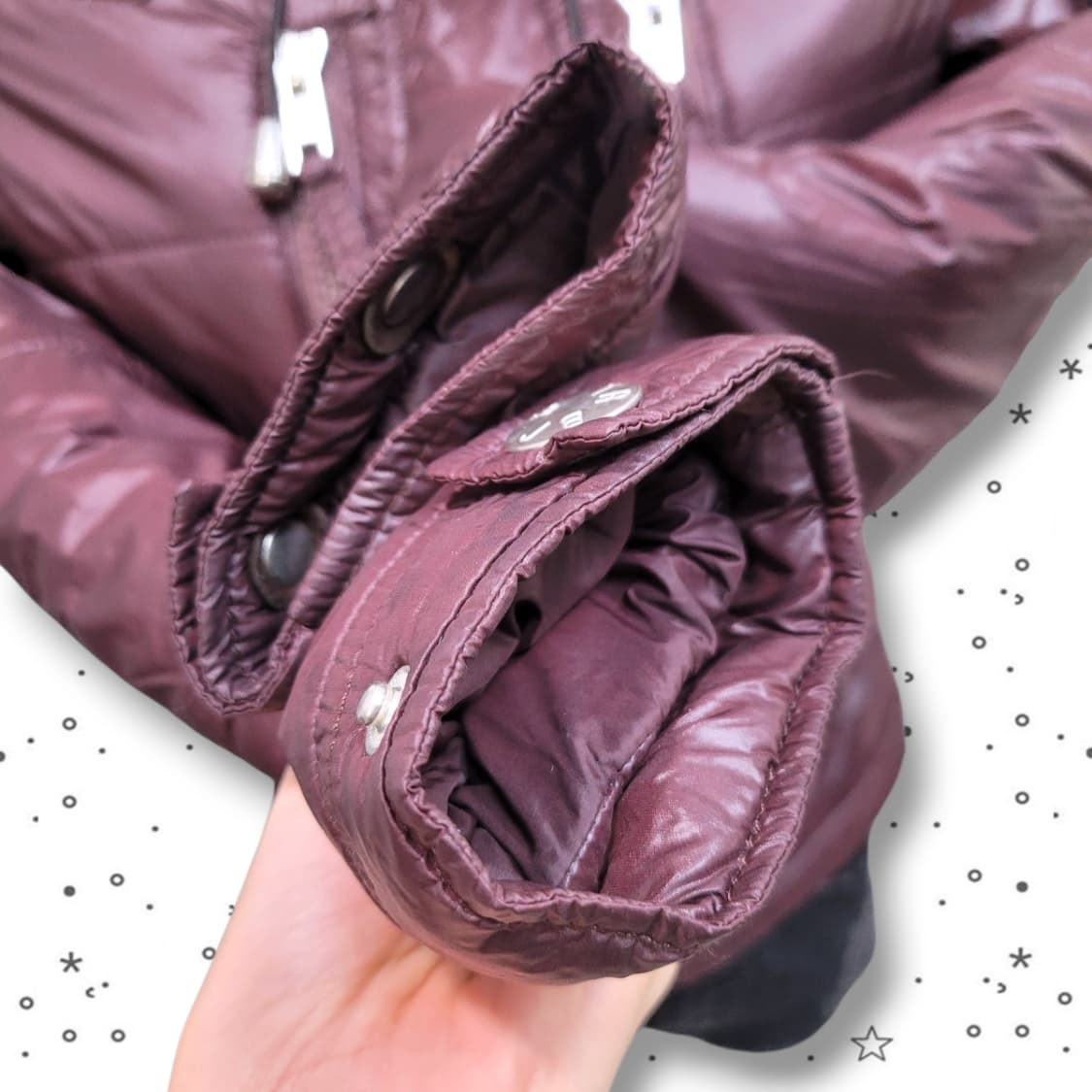 [S] 트루릴리전 슬림 집업 갸루 y2k 패딩 상품이미지5