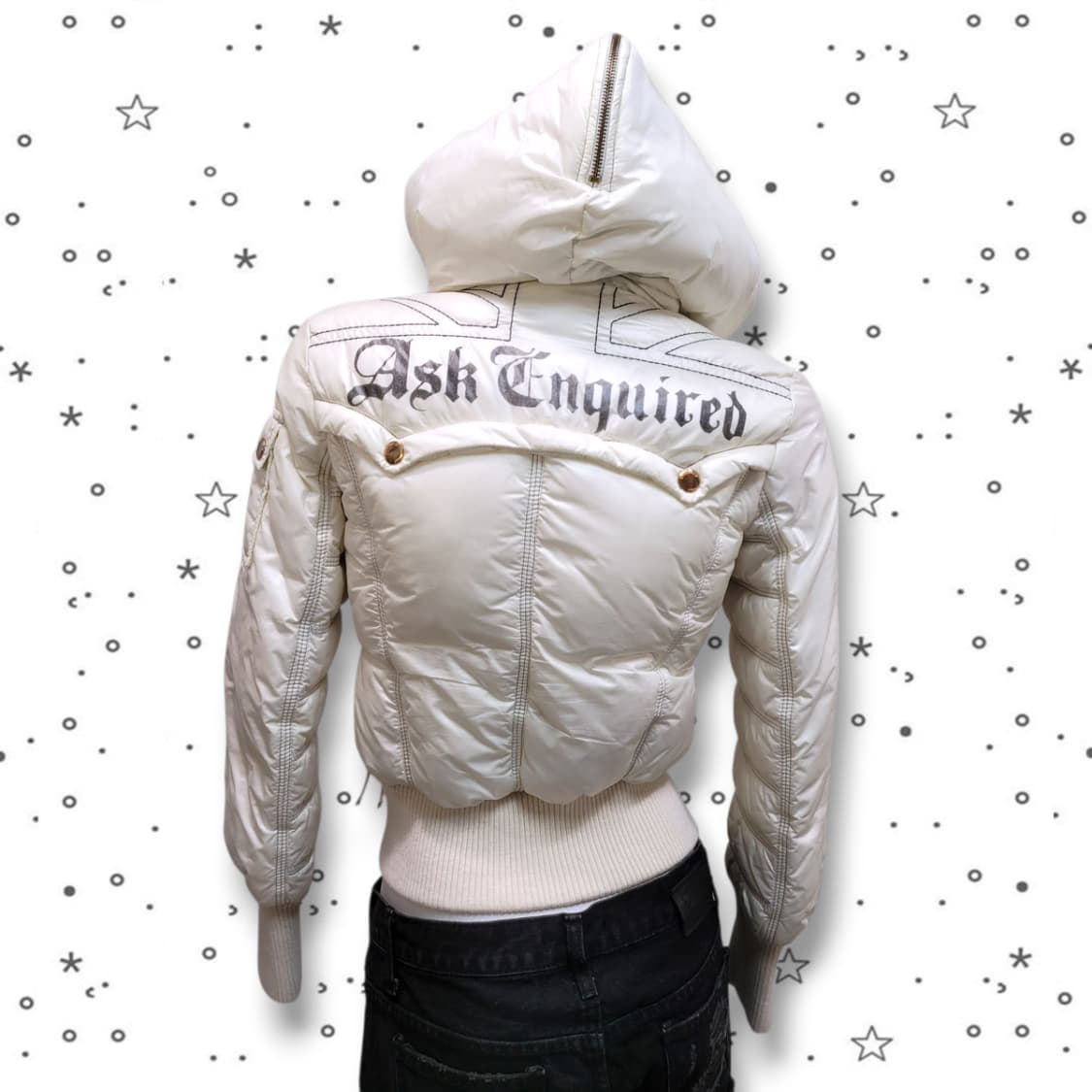 [S] ASK 에스크 슬림 갸루 y2k 숏패딩 상품이미지6