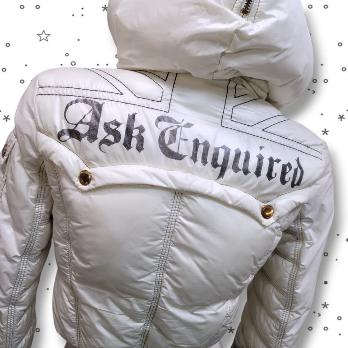 [S] ASK 에스크 슬림 갸루 y2k 숏패딩 상품이미지7