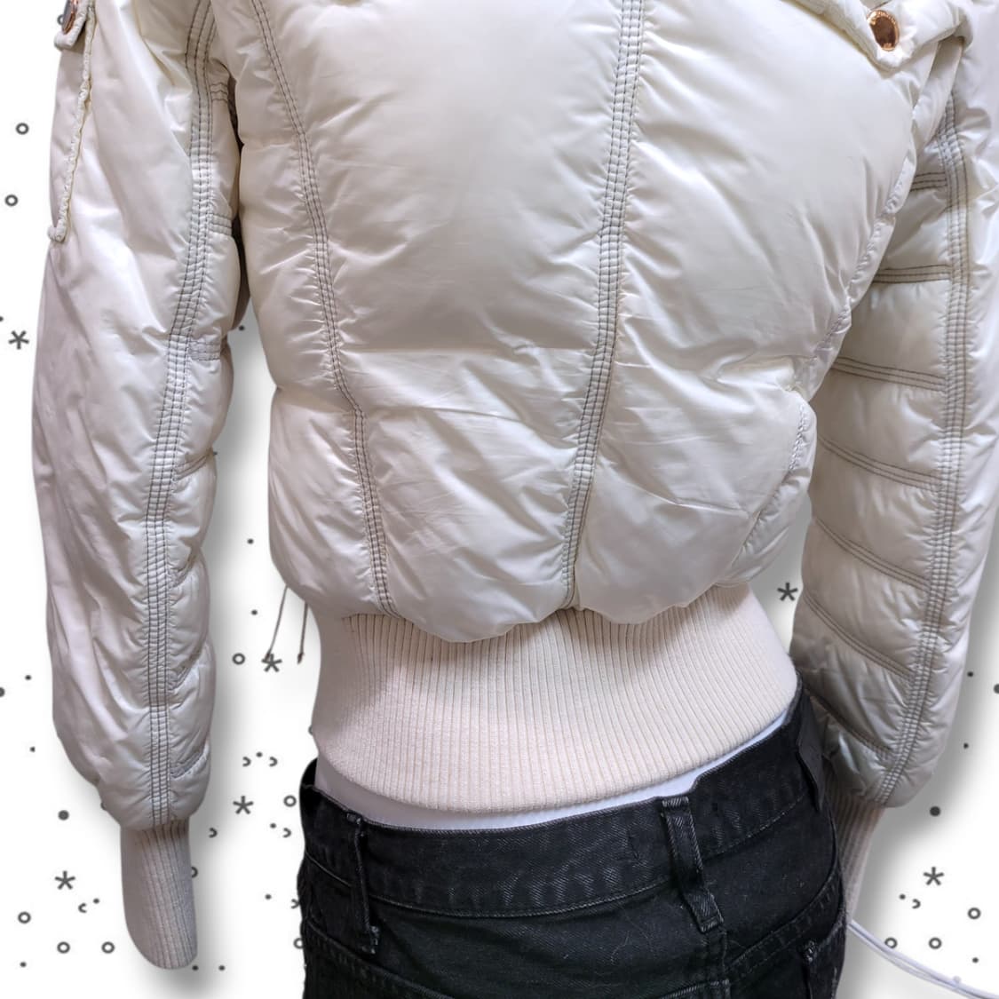 [S] ASK 에스크 슬림 갸루 y2k 숏패딩 상품이미지8