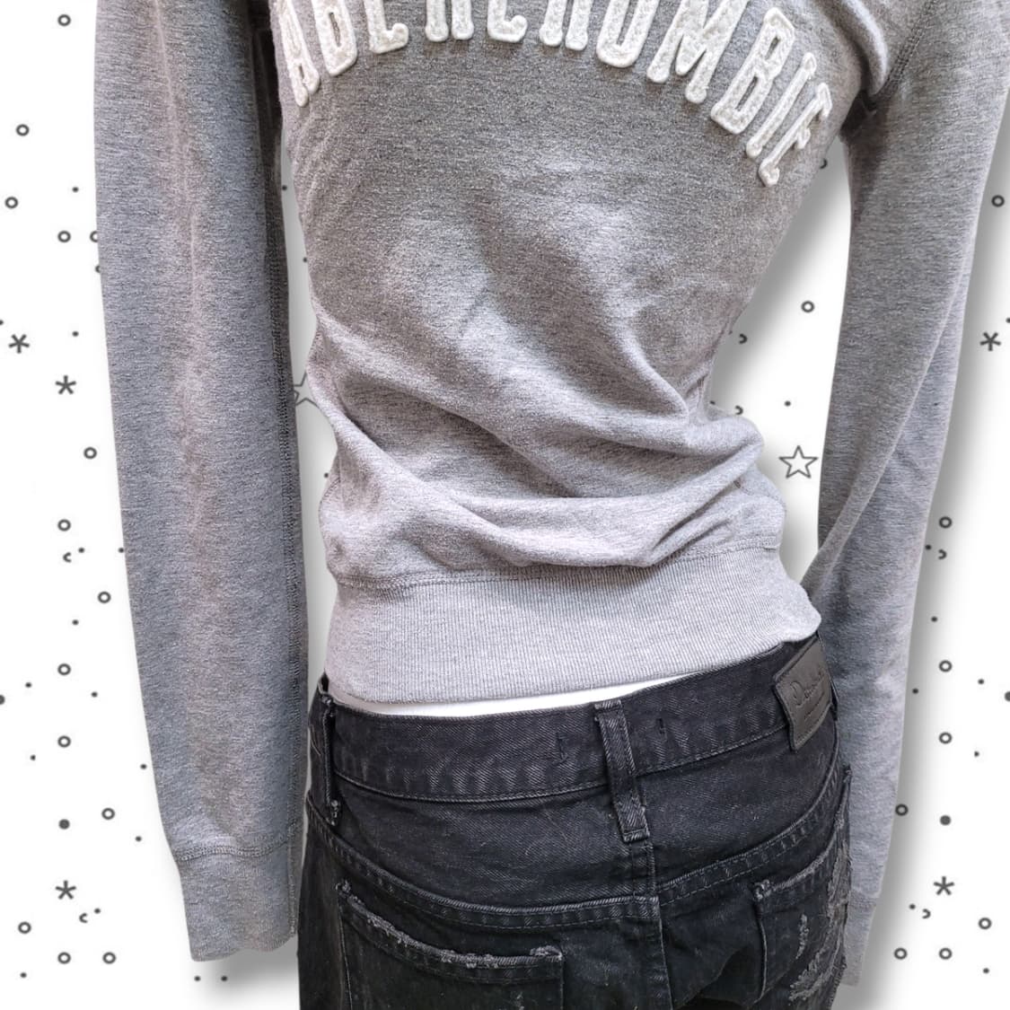 [XS] 아베크롬비 그레이 스웻 슬림 후드집업 상품이미지8