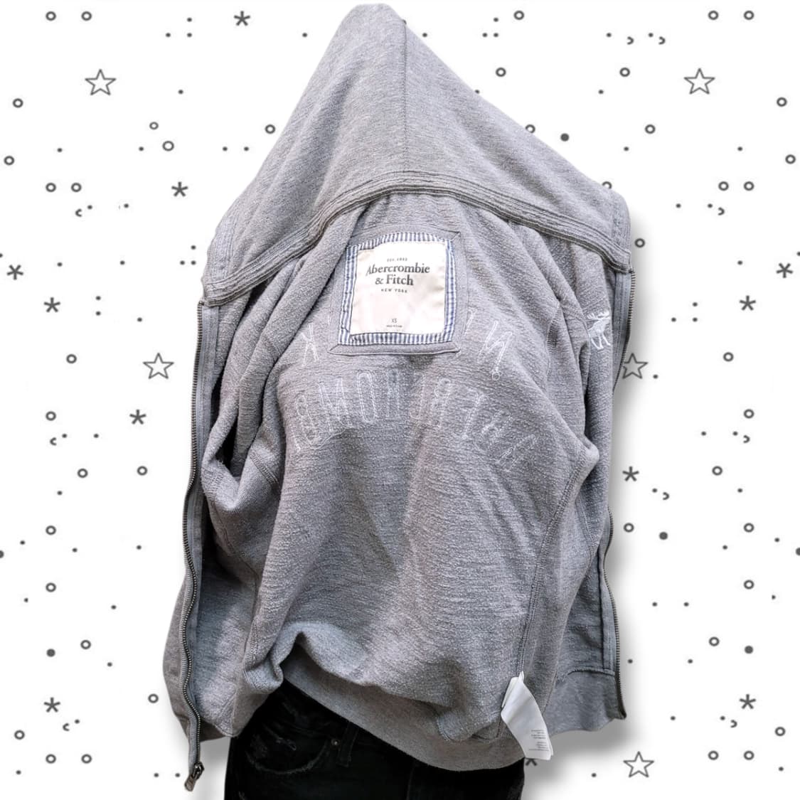 [XS] 아베크롬비 그레이 스웻 슬림 후드집업 상품이미지9