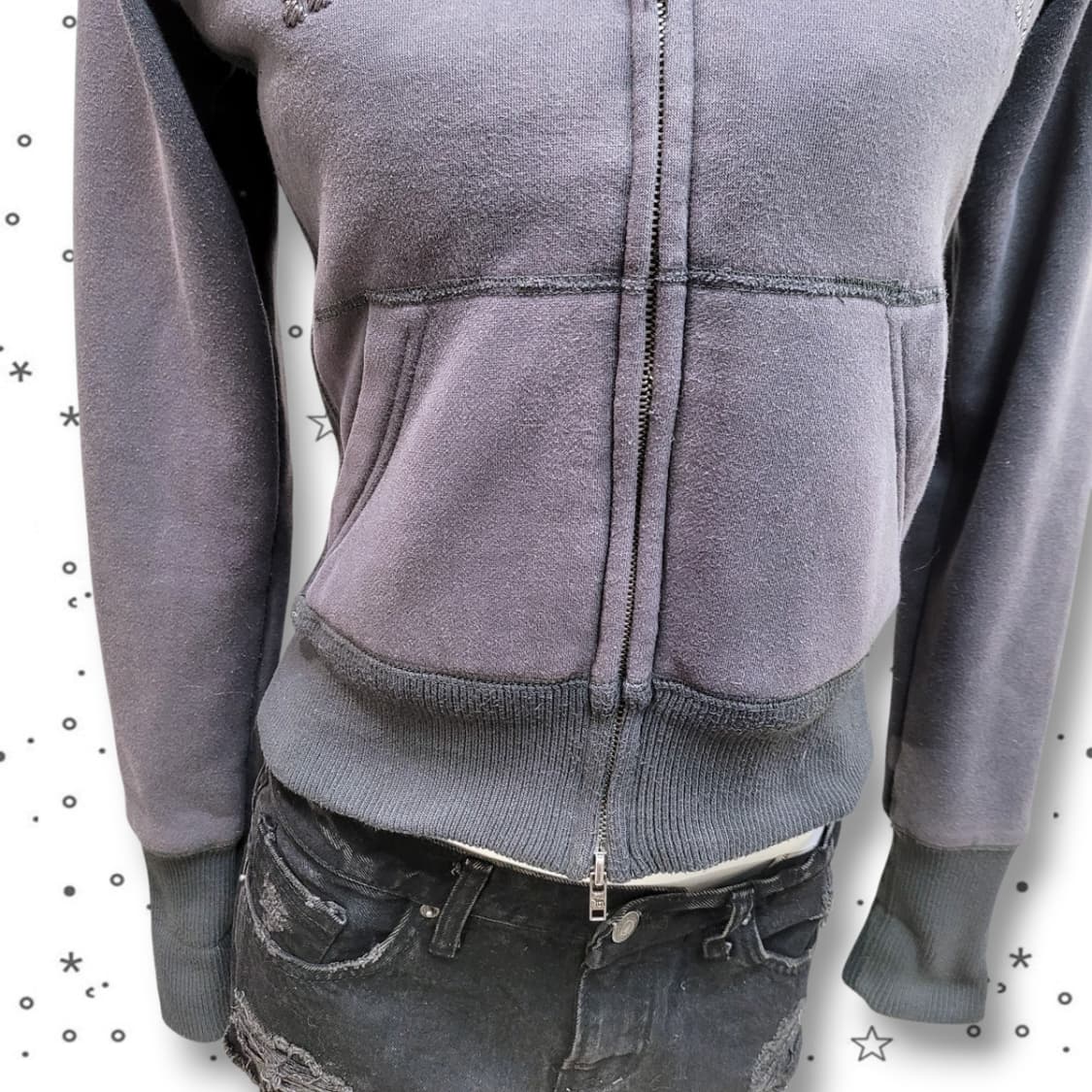 [M] 아베크롬비 00s 울프죠 그레이 퍼 후드 집업 상품이미지3