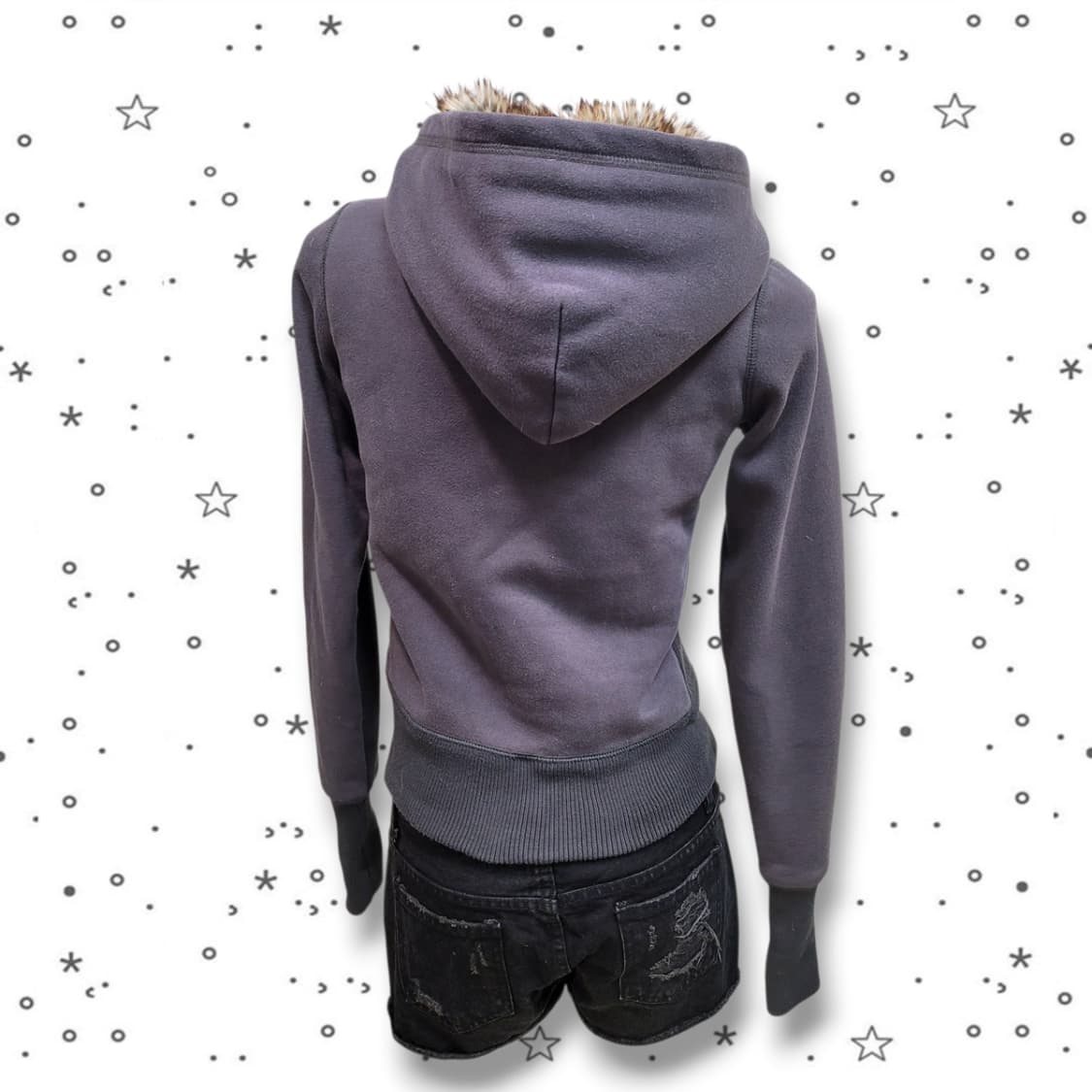 [M] 아베크롬비 00s 울프죠 그레이 퍼 후드 집업 상품이미지7