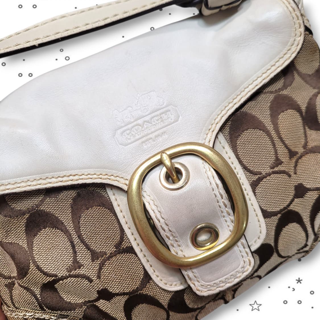 COACH 코치 시그니처 자카드 소호 플랩 숄더백 상품이미지8