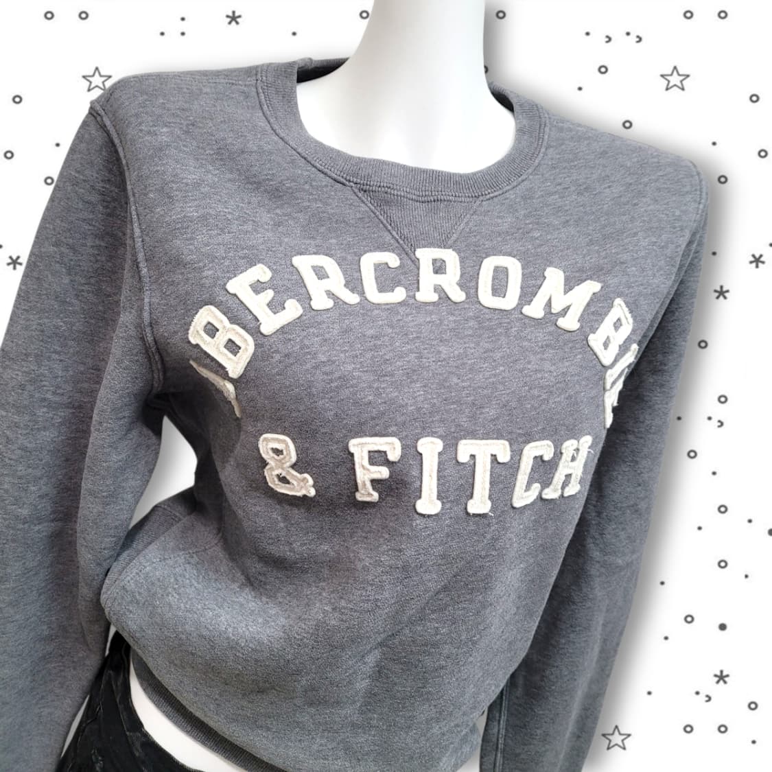 [L] 아베크롬비 스펠아웃 슬림 기모 맨투맨 상품이미지2