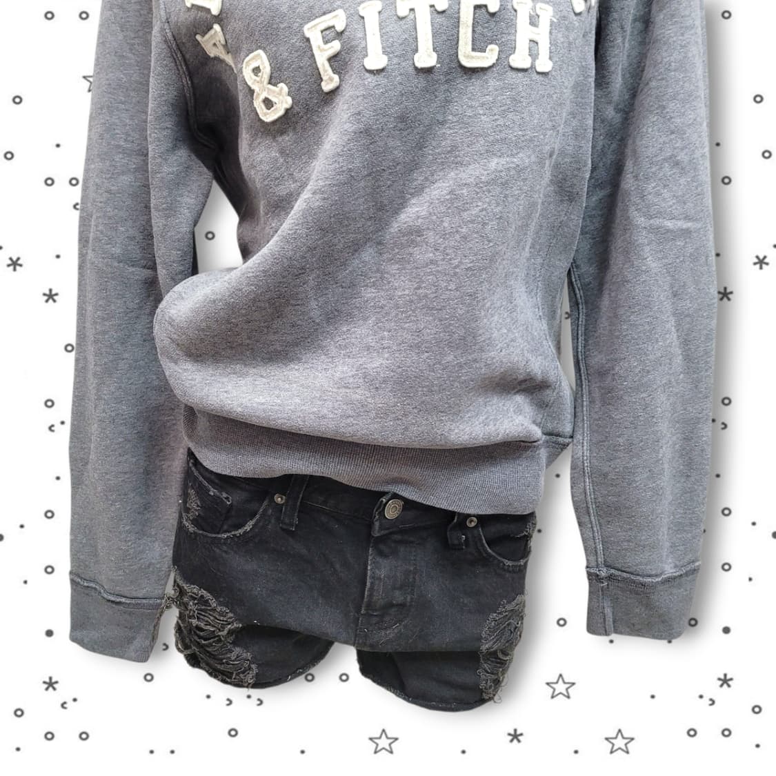 [L] 아베크롬비 스펠아웃 슬림 기모 맨투맨 상품이미지3