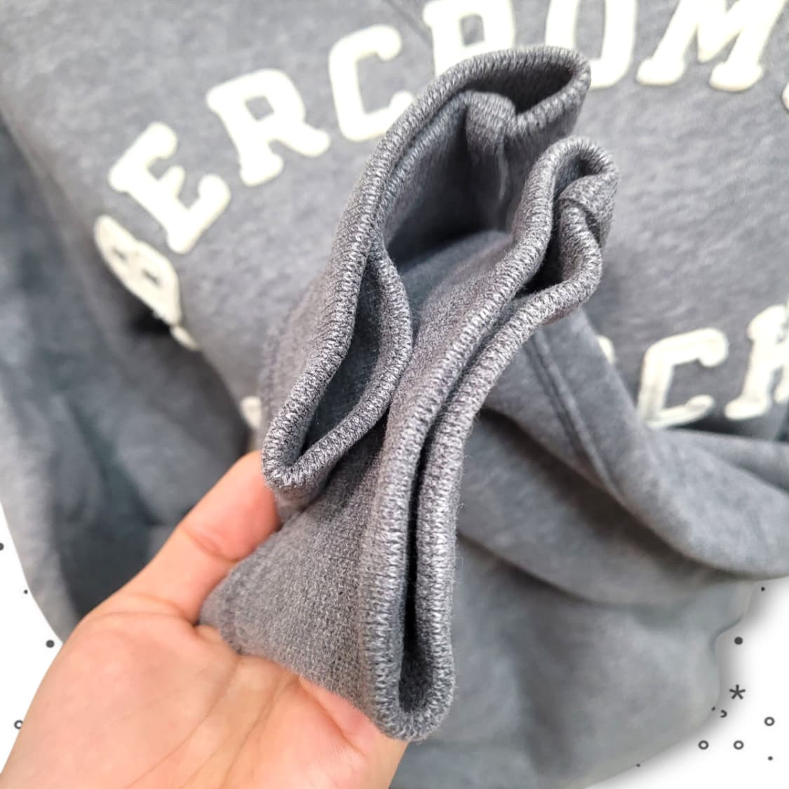 [L] 아베크롬비 스펠아웃 슬림 기모 맨투맨 상품이미지4