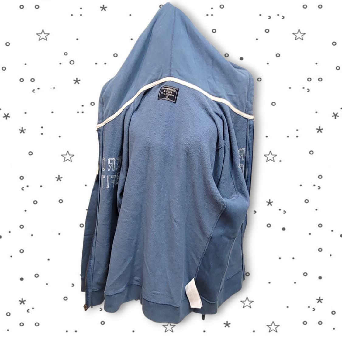 [XS] 아베크롬비 블루 스펠아웃 후드 집업 상품이미지8