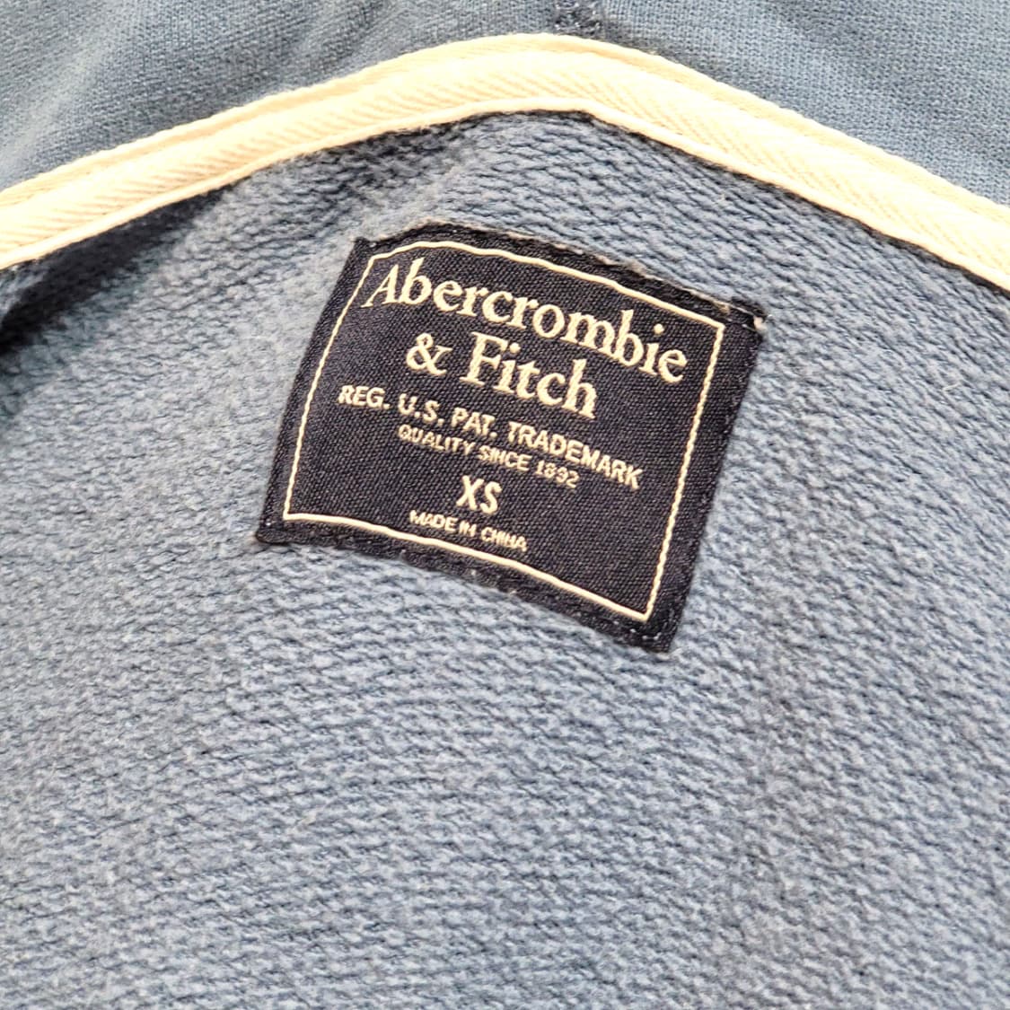 [XS] 아베크롬비 블루 스펠아웃 후드 집업 상품이미지9
