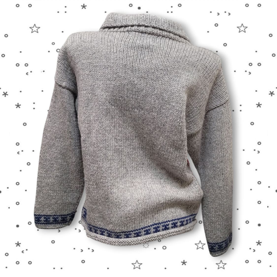 [M] 에콰도르 알파카 핸드메이드 울 니트 가디건 집업 상품이미지6